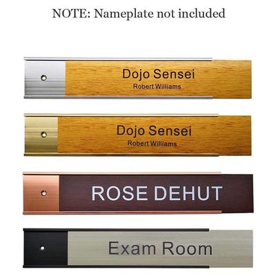 Wall Mounted Name Plate Holder 30mm Aluminum For Workstation